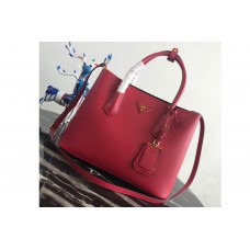 Prada 5 Double Medium Bag in Red/Black Saffiano leather Prada 5 Double Medium Bag in Red/Black Saffiano leather