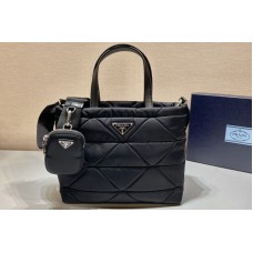 Prada Small padded nylon tote Bag in Black nylon Prada Small padded nylon tote Bag in Black nylon