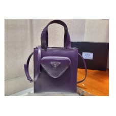 Prada Nappa leather tote bag in Purple nappa leather
