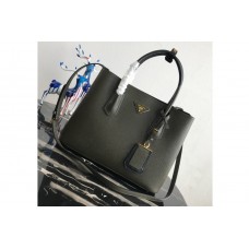 Prada Double Medium Bag in Black/Black Saffiano leather Prada Double Medium Bag in Black/Black Saffiano leather