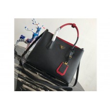 Prada Double Medium Bag in Black Saffiano leather Prada Double Medium Bag in Black Saffiano leather