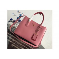 Prada Double Medium Bag in Pink/Red Saffiano leather Prada Double Medium Bag in Pink/Red Saffiano leather