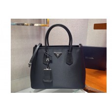Prada Medium Double Prada Bag in Black Nylon Prada Medium Double Prada Bag in Black Nylon