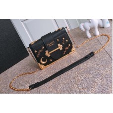 Prada Leather Prada Cahier Bag in Black Leather Prada Leather Prada Cahier Bag in Black Leather
