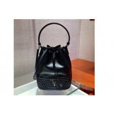 Prada Duet leather shoulder bags Black Calf leather Prada Duet leather shoulder bags Black Calf leather