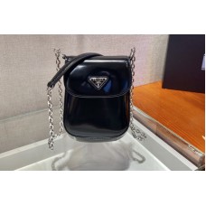 Prada Brushed leather mini-bag in Black brushed leather Prada Brushed leather mini-bag in Black brushed leather