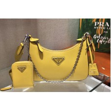Prada Saffiano leather shoulder bag in Yellow Saffiano leather Prada Saffiano leather shoulder bag in Yellow Saffiano leather