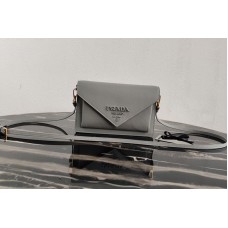 Prada Saffiano leather mini-bag in Gray Saffiano leather Prada Saffiano leather mini-bag in Gray Saffiano leather