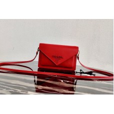 Prada Saffiano leather mini-bag in Red Saffiano leather Prada Saffiano leather mini-bag in Red Saffiano leather