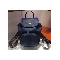 Prada Leather backpack Blue Calf leather Prada Leather backpack Blue Calf leather