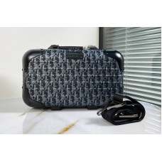 Christian Dior 64 DIOR and RIMOWA Hand Case hand luggage in Black Dior Oblique Aluminum