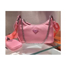 Prada Re-Edition 2005 nylon and Saffiano leather mini-bags Pink Re-Nylon Prada Re-Edition 2005 nylon and Saffiano leather mini-bags Pink Re-Nylon