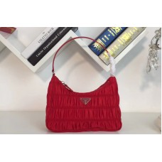 Prada Nylon and Saffiano leather mini bag Red Nylon