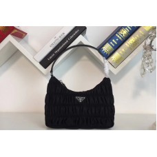 Prada Nylon and Saffiano leather mini bag Black Nylon