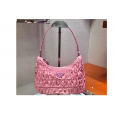 Prada Nylon and Saffiano leather mini bags Pink Nylon