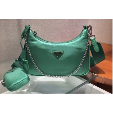 Prada Re-Edition 2005 nylon and Saffiano leather mini-bags Green Re-Nylon Prada Re-Edition 2005 nylon and Saffiano leather mini-bags Green Re-Nylon