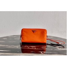 Prada Fabric Cosmetic Pouch in Orange Fabric Prada Fabric Cosmetic Pouch in Orange Fabric