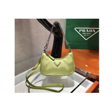 Prada Mini Hobo Bag in Green Nylon