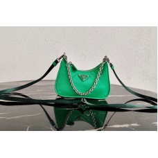 Prada Mini Hobo Bag in Green Nylon