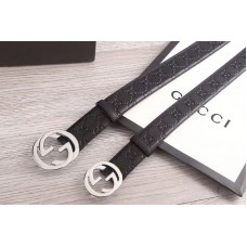Gucci 34mm/38mm Signature leather belts Black
