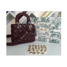 Dior My ABCDior Lambskin Bags Purple Lambskin Leather Dior My ABCDior Lambskin Bags Purple Lambskin Leather