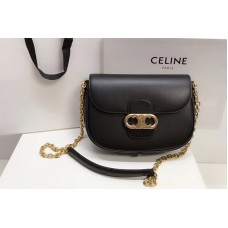 Celine SMALL CRECY BAG IN Black SATINATED CALFSKIN Celine SMALL CRECY BAG IN Black SATINATED CALFSKIN