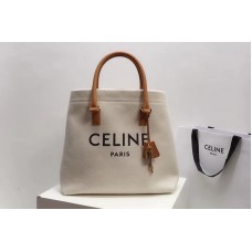 Celine HORIZONTAL CABAS CELINE IN CANVAS WITH CELINE PRINT AND CALFSKIN Celine HORIZONTAL CABAS CELINE IN CANVAS WITH CELINE PRINT AND CALFSKIN