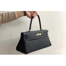 Hermes elly Shoulder Bag in Black Togo Leather