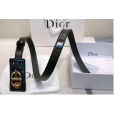 Dior taigne lambskin belt With Gold CD buckle in Black lambskin Leather Dior taigne lambskin belt With Gold CD buckle in Black lambskin Leather