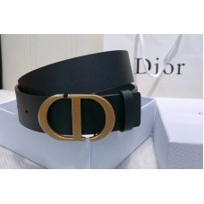 Dior taigne 35mm belt With CD logo Buckle in Black Calfskin Leather Dior taigne 35mm belt With CD logo Buckle in Black Calfskin Leather