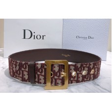 Diorquake Dior Oblique Belt n burgundy Dior Oblique jacquard canvas Diorquake Dior Oblique Belt n burgundy Dior Oblique jacquard canvas