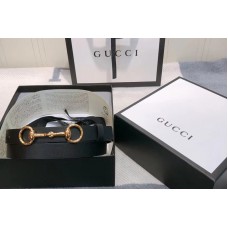 Women&# Gucci 230127 Leather belt 2cm in Black Leather Women&# Gucci 230127 Leather belt 2cm in Black Leather