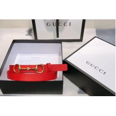 Women&# Gucci 230127 Leather belt 2cm in Red Leather Women&# Gucci 230127 Leather belt 2cm in Red Leather