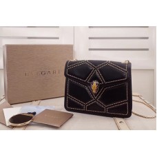 Bvlgari Serpenti Forever Flap Cover Bags Black Original Leather Bvlgari Serpenti Forever Flap Cover Bags Black Original Leather