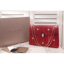 Bvlgari Serpenti Forever Flap Cover Bags Red Original Leather Bvlgari Serpenti Forever Flap Cover Bags Red Original Leather