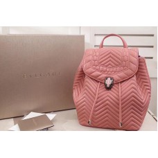 Bvlgari Serpenti Forever Backpack Pink Nappa Leather