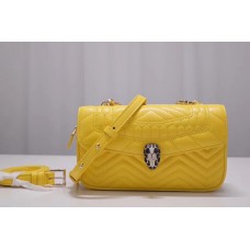 Bvlgari Serpenti Forever Belt Bags Yellow Quilted Nappa Leather Bvlgari Serpenti Forever Belt Bags Yellow Quilted Nappa Leather