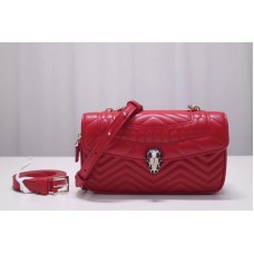 Bvlgari Serpenti Forever Belt Bags Red Quilted Nappa Leather Bvlgari Serpenti Forever Belt Bags Red Quilted Nappa Leather