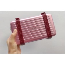 Pink DIOR AND RIMOWA PERSONAL CLUTCH 95YWT IN ALUMINUM AND GRAINED CALFSKIN Pink DIOR AND RIMOWA PERSONAL CLUTCH 95YWT IN ALUMINUM AND GRAINED CALFSKIN