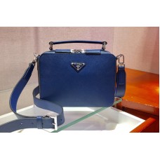 Prada Brique Saffiano leather bags Blue Saffiano leather Prada Brique Saffiano leather bags Blue Saffiano leather