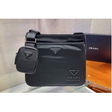 Prada Re-Nylon and Saffiano leather shoulder bag in Black nylon Prada Re-Nylon and Saffiano leather shoulder bag in Black nylon