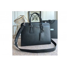 Prada Saffiano leather briefcase Black Saffiano Cuir leather Prada Saffiano leather briefcase Black Saffiano Cuir leather