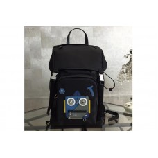 Prada Technical fabric backpack With Blue Robat Prada Technical fabric backpack With Blue Robat
