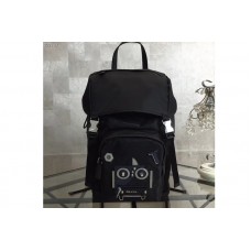 Prada Technical fabric backpack With Black Robat Prada Technical fabric backpack With Black Robat