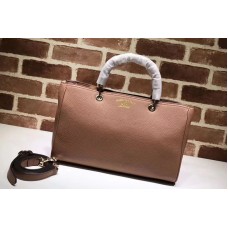 Gucci Bamboo Tote Bags Grainy Calf Leather Pink Gucci Bamboo Tote Bags Grainy Calf Leather Pink