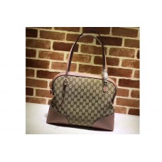 Gucci Bree Original GG Canvas Shoulder Bag Pink Gucci Bree Original GG Canvas Shoulder Bag Pink