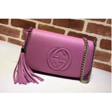 Gucci Soho Leather Shoulder Bag Rose Gucci Soho Leather Shoulder Bag Rose