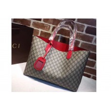 Gucci Reversible GG Leather Tote Bags Red