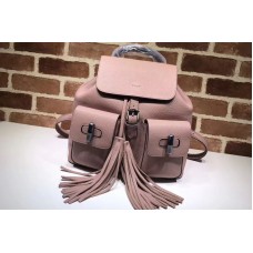 Gucci Bamboo Leather Backpack Pink Gucci Bamboo Leather Backpack Pink