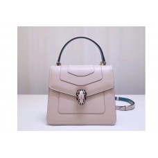 Bvlgari Serpenti Forever Crossbody Bags Beige Calf Leather Bvlgari Serpenti Forever Crossbody Bags Beige Calf Leather